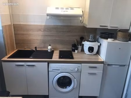 t1 meublé 27 m² – cuisine indépendante – eau & électricité incluses – centre tarbes – 480 