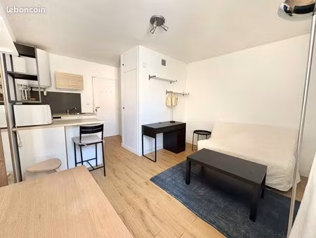 studio meublé - 17.97 m² - île de nantes