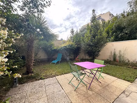 courbevoie - t1 de 39m² avec jardin de 60m²
