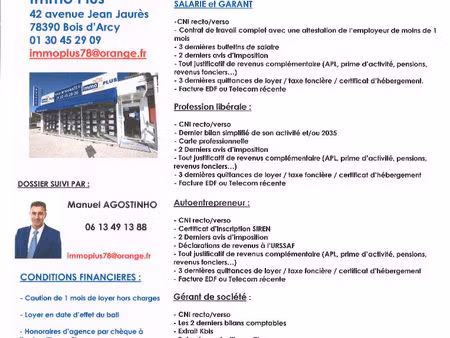 appartement saint cyr l'ecole 3 pièce(s) 53 m²  2 chambres  parking en sous-sol