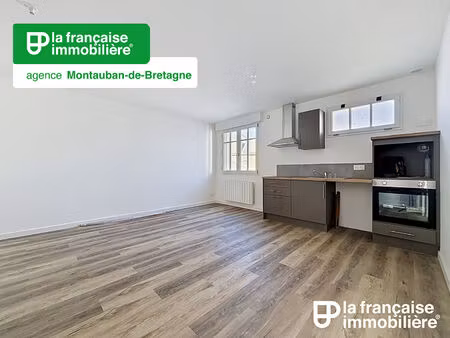a louer - appartement t2 - 47 m² - centre bourg - rénover - saint-méen-le-grand