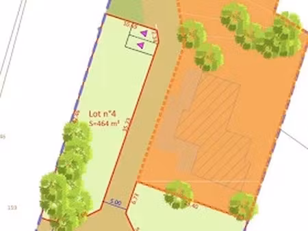 vente terrain 464 m² à les mathes (17570)  175 000 €