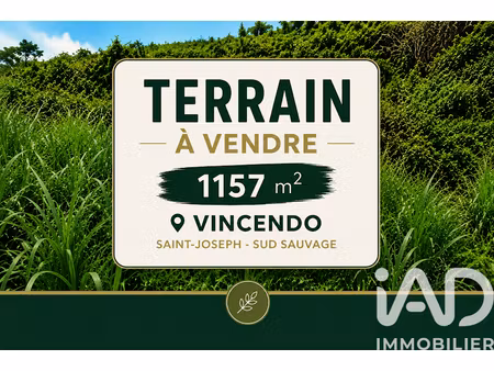vente terrain 1157 m² à saint joseph (97480)  175 000 €