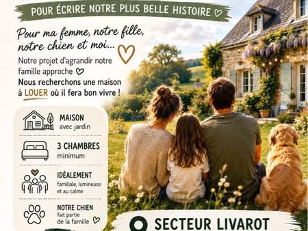 famille sérieuse recherche maison en location