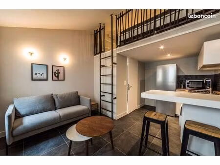 studio meublé neuf de 30 m2 avec mezzanine  situé au 115 rue gambetta à reims
