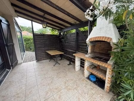 pavillon proche mer | 44m² | vendres-plage avec piscine et parking privatif sur la parcell