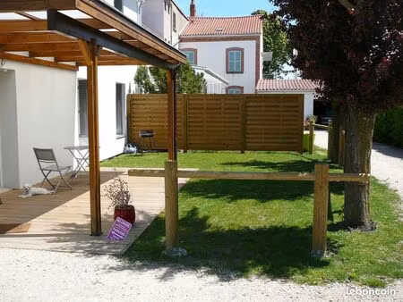 t3 / jardin / terrasse couverte / proche de la gare