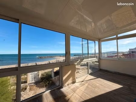 frontignan plage  villa f5 avec jardin garage