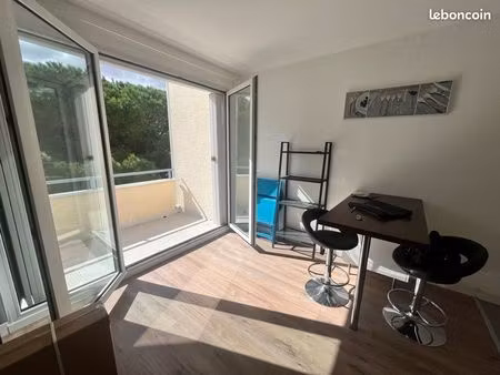 purpan studio meublé balcon parking
