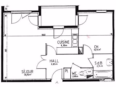 particulier loue t2 51 m2 entièrement meublé 15 rue jean prévost à grenoble