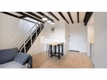 studio duplex 28 m² rénové et loué – investissement locatif – proche martroi