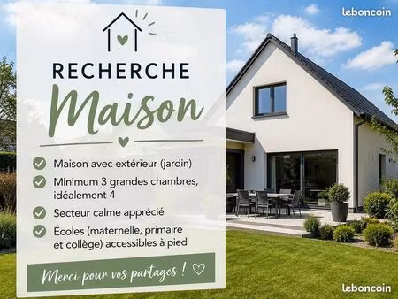 recherche maison avec jardin ou terrasse