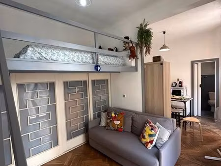 superbe studio climatisé avec balcon – nice debut gambetta – étudiant/mobilité