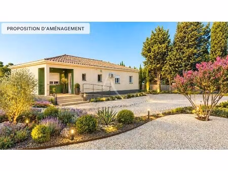 vente en nue propriété (décôte de 45%)  137m²  garage  parcelle de 2034m²  mobil home
