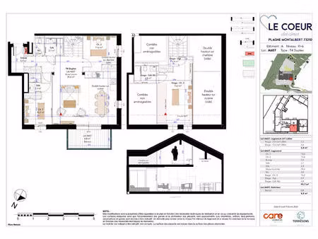 à vendre : appartement 4 pièces duplex avec vue montagne à la plagne tarentaise