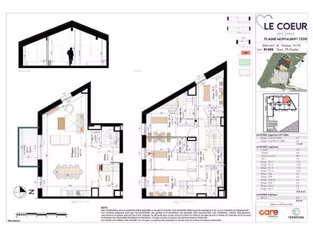 à vendre : appartement 5 pièces duplex avec vue montagne à la plagne tarentaise