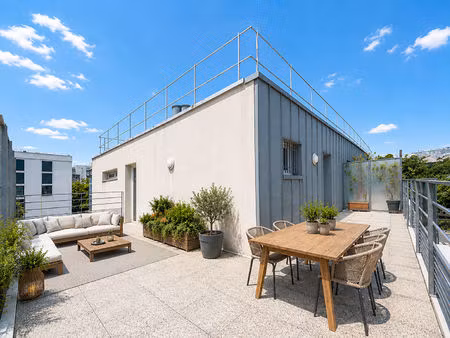 rooftop t2 | 43 m² + 36 m² de terrasses | dernier étage | parkin