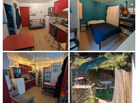 appartement tout équipé avec jardin