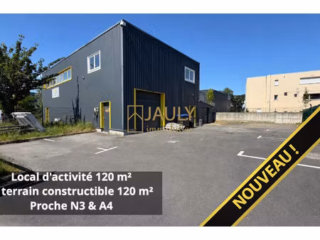 local d'activité + terrain constructible 120 m²