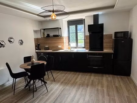 louer à l’année  bel appartement t2 meublé et rénové en rez-de- avec jardin privatif et pl