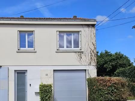 nantes ouest - maison rénovée 4 pièces 98 m² – jardin 300 m² – garage
