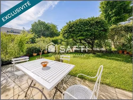 2 pices avec jardin de 57 m2  cave et parking