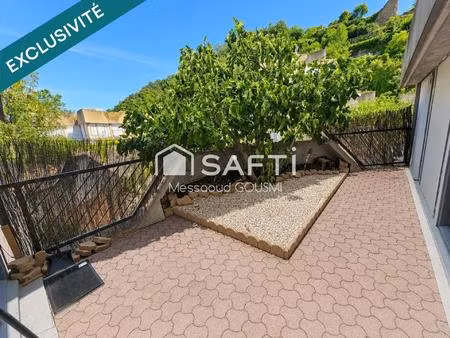 givors centre – t2 de 53 m² avec grande terrasse  cave et toutes commodités à pied