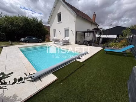 maison contemporaine 115m2 grand jardin avec piscine