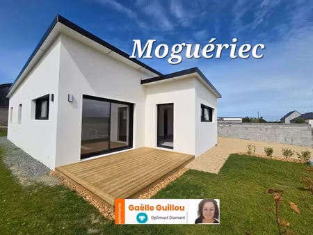 moguériec - sibiril : maison plain pied de 102m² - 3 chambres - garage - jardin et station