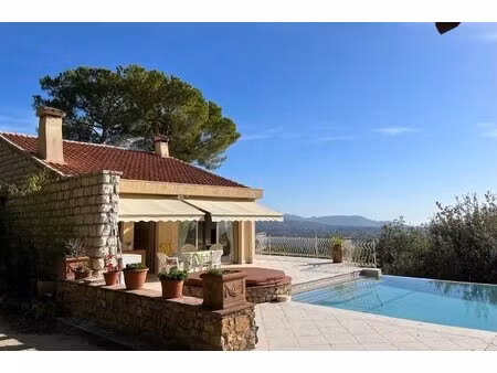 villa vue mer avec dépendance au calme à saint jeannet proche village