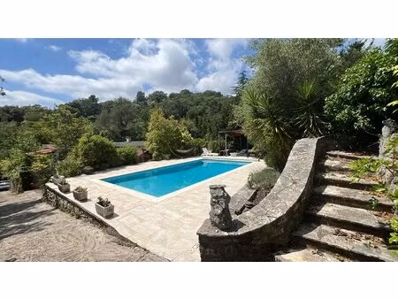 vence - quartier résidentiel proche collège - villa californienne avec piscine +...