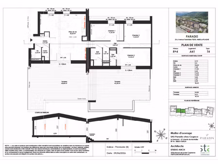 appartement rooftop 96m2
