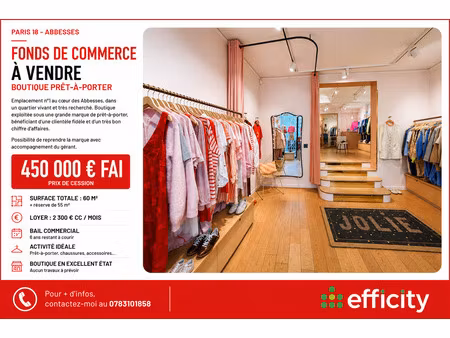 fonds de commerce - 60 m²