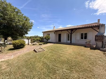 charmante maison de plain-pied avec garage et jardin clos
