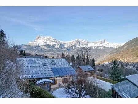 ferme  chalet et terrain à bâtir - face au mont-blanc