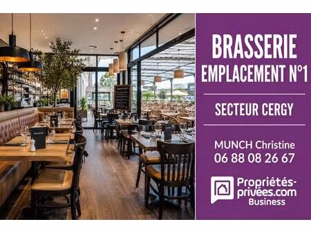 95000 cergy - bar brasserie - emplacement n°1  grande terrasse