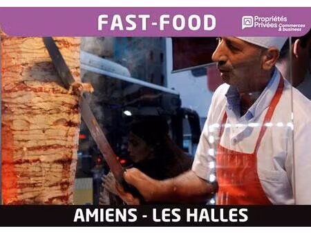 restaurant fast-food 25 places - 60 m2 - amiens beffroi