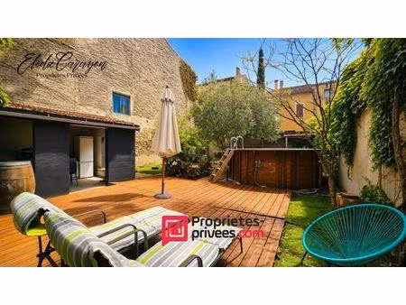 carcassonne quai bellevue - au pied de la cité médiévale -193m² avec jardin au pied de la 