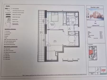 location appartement 2 pièces 48m² lille 59000