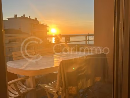 canet plage – bel appartement t3 de standing avec vue mer