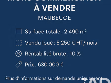 murs commerciaux à maubeuge (59600)