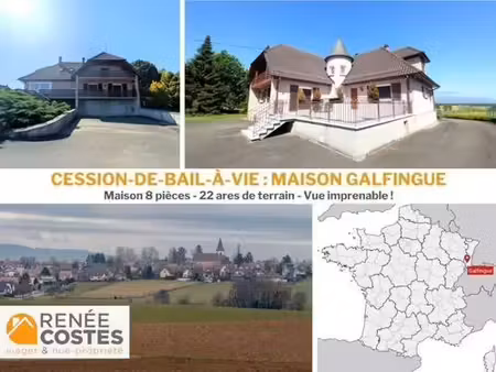 vente propriété 8 pièces 288 m² à galfingue (68990)  494 500 €