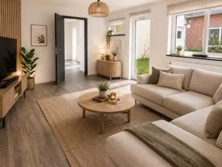 péruwelz  rez-de-chaussée rénové 2ch. avec jardin