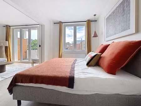 madou / splendide appartement meublé de 60m²  1 ch  terrasse