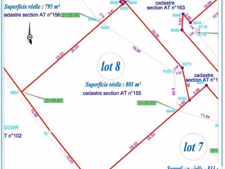 vente terrain à landerneau (29800) : à vendre / 801m² landerneau