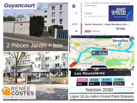 vente appartement 2 pièces 48 m² à guyancourt (78280)  180 675 €