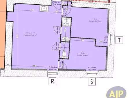 appartement 3 pièces 44 m²