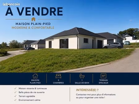 maison neuve de plain-pied re2020