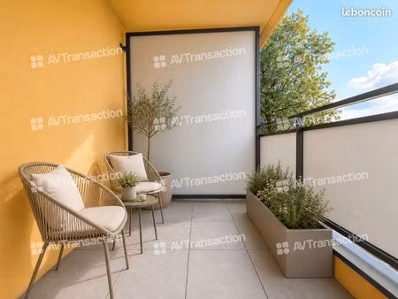 construction recent- t2 43 m² - balcon – garage