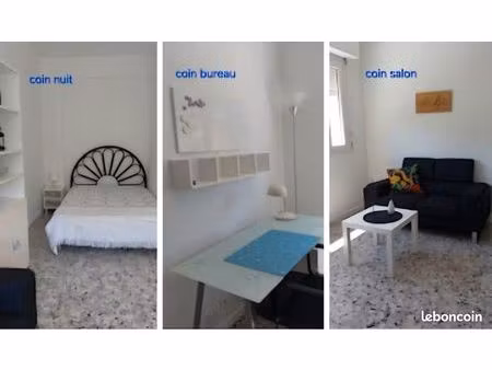 studio meublé 28m² étudiant(e) exclusivement. priorite ifmk delfino et/ou cpge massena nic